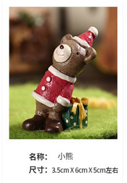 1pc akvaariokoristeet akvaariokoristeet hartsi joulukoristeet käsityöt lumiukko peura joulupukki eläinhahmo: 008