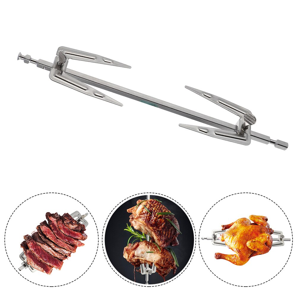 1Pc Gebraden Kip Vork Rvs Air Friteuse Vork Bbq Keuken Grill Vork