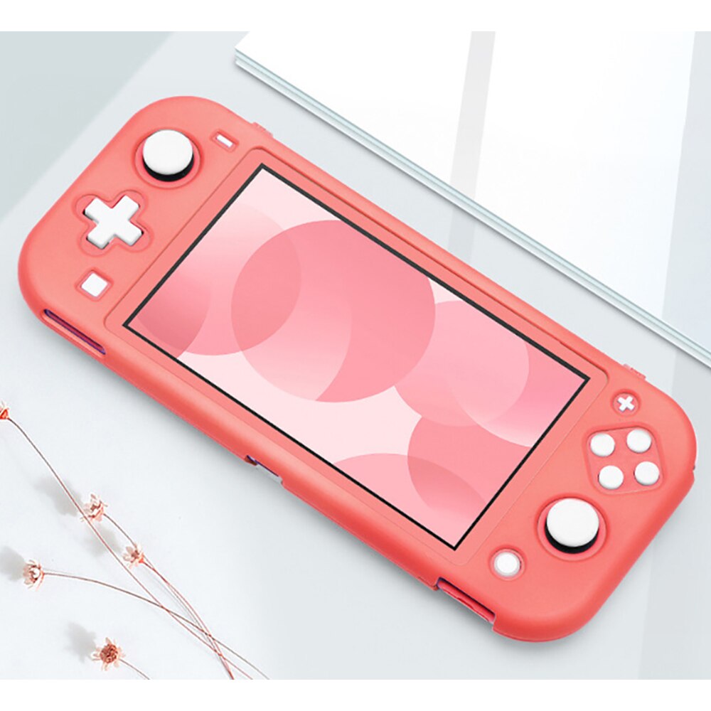 Iben Beschermhoes Voor Nintend Schakelaar Lite Shell Voor Schakelaar Lite Case Pc Roze Case Lite Behuizing Shell Beschermhoes: A028-Coral