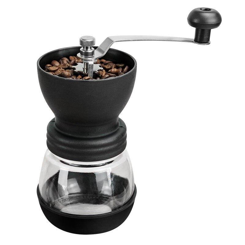 Kaffekvarn mini manuell bönmalningsmaskin i rostfritt stål förvaringsflaska espressotillbehör baristaverktyg: Default Title