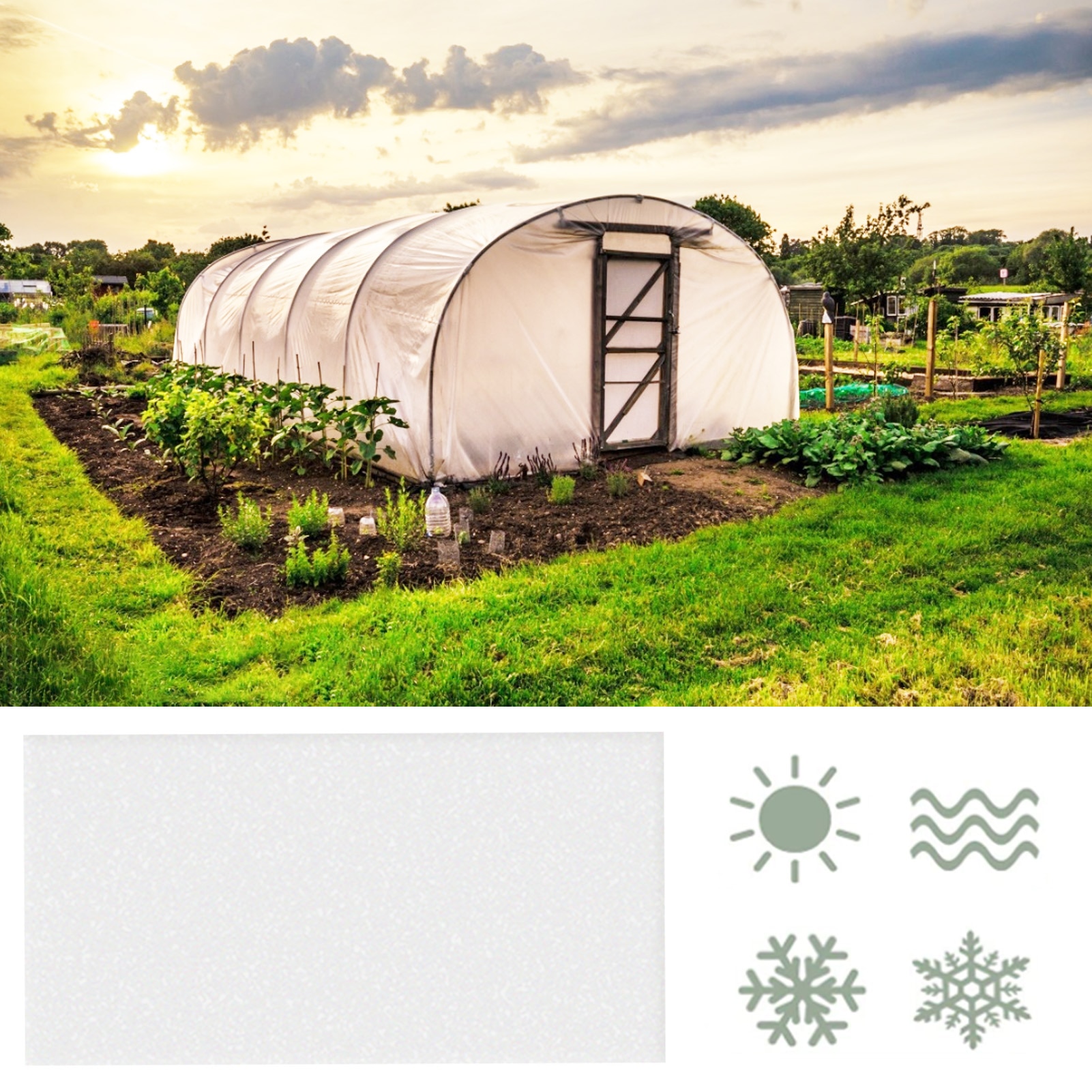 16M Multifunct Plant Insulation Shed Replace Cover Winter Plant Cover Anti-Freeze Non-woven Plant Blanket Greenhouse Accessories