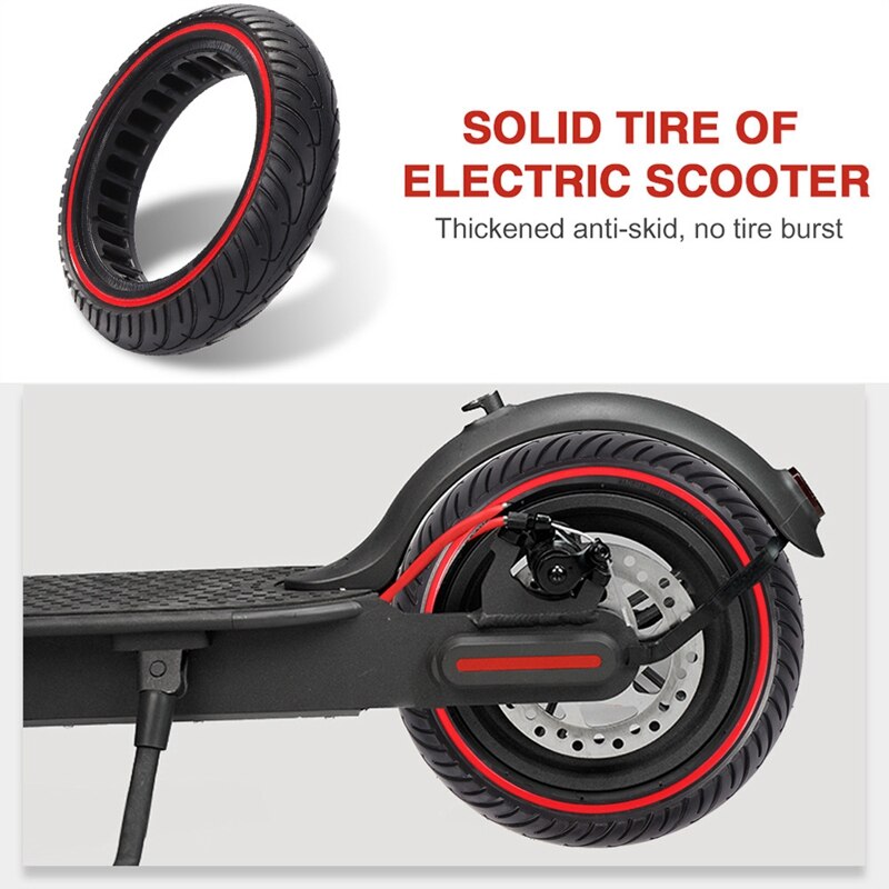 Electric scooter honeycomb solid tires damping anti-skid scooter hollow vacuum tires parts for  m365 per