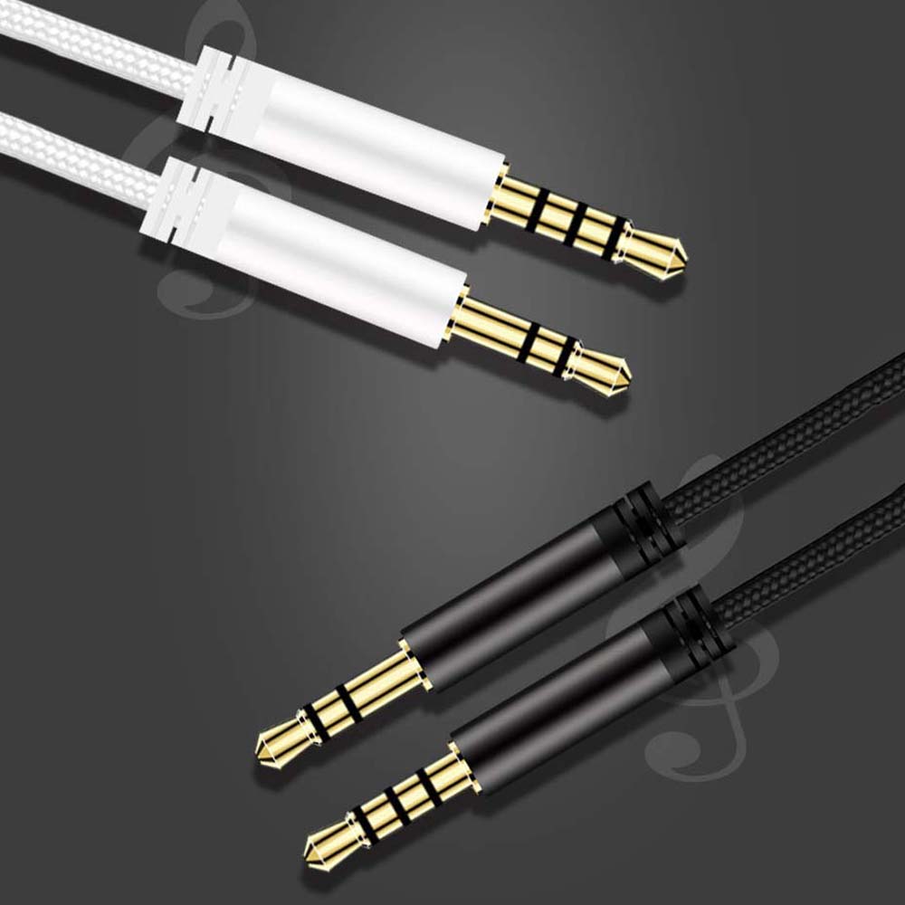 Kabel 3,5 mm naar jack 3,5 mm luidsprekerlijn met microfoon Volumeregeling Hoofdtelefoonsnoer Audiokabel Aux-kabel Auto Aux-snoer Audiodraad