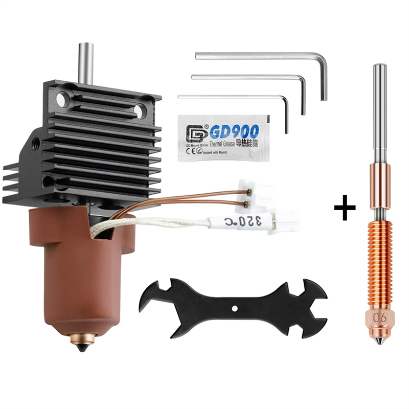 Per Creality K1C Hotend Kit blocco riscaldante in ceramica Kit ugelli intercambiabili rapidamente Resistenza alla rottura del calore Hotend per parti della stampante 3D K1 Max: green