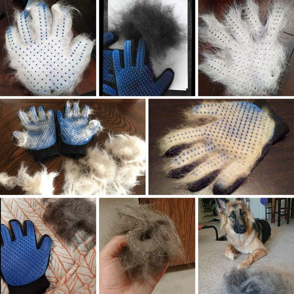 Pet Glove Cat Grooming Glove Cat Hair Brush Gloves Dog Comb for Cats Bath Clean Massage Hair Remover Brush for