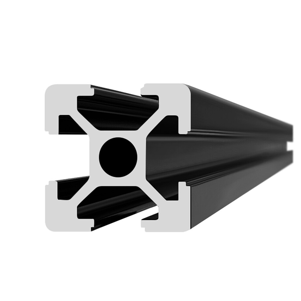 1PC BLACK European Standard Anodized Aluminum Profile Extrusion 300mm - 550mm Length Linear Rail 500mm for CNC 3D Printer