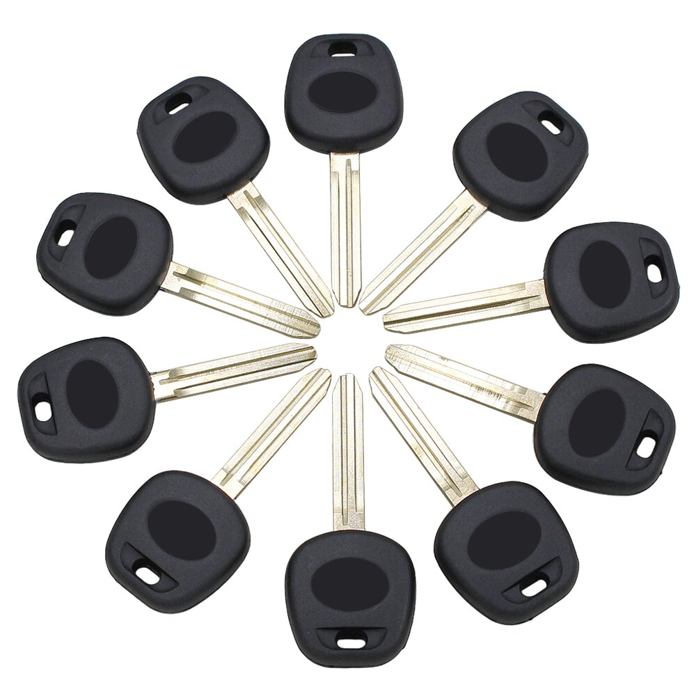 10pcs X Transponder Key Fob Ignition Shell Case for TOYOTA Camry Avalon Uncut TOY43 Blade