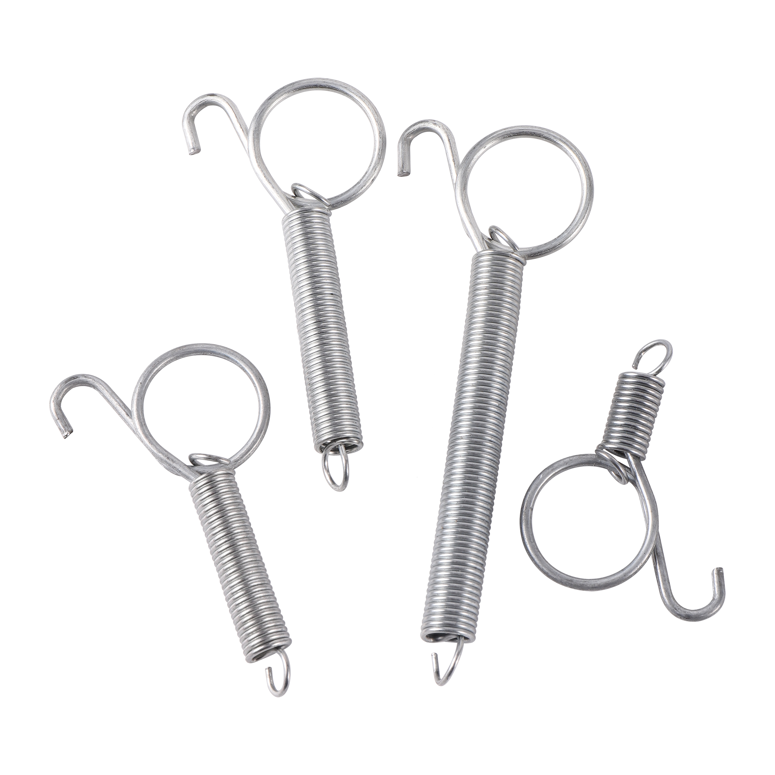 4Pcs Multipurpose Spring Animal Cage Latches Lock Spring Rabbit Cage Door Tension Spring With Hook For Fixing All Pet Cages
