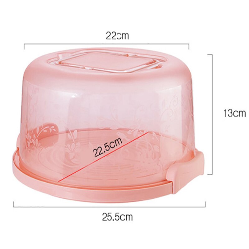 Portable Cake Storage Box Baking Packaging Box Birthday Cake Wedding Dessert Fruit Visible Storage Box Kitchen Baking Tools