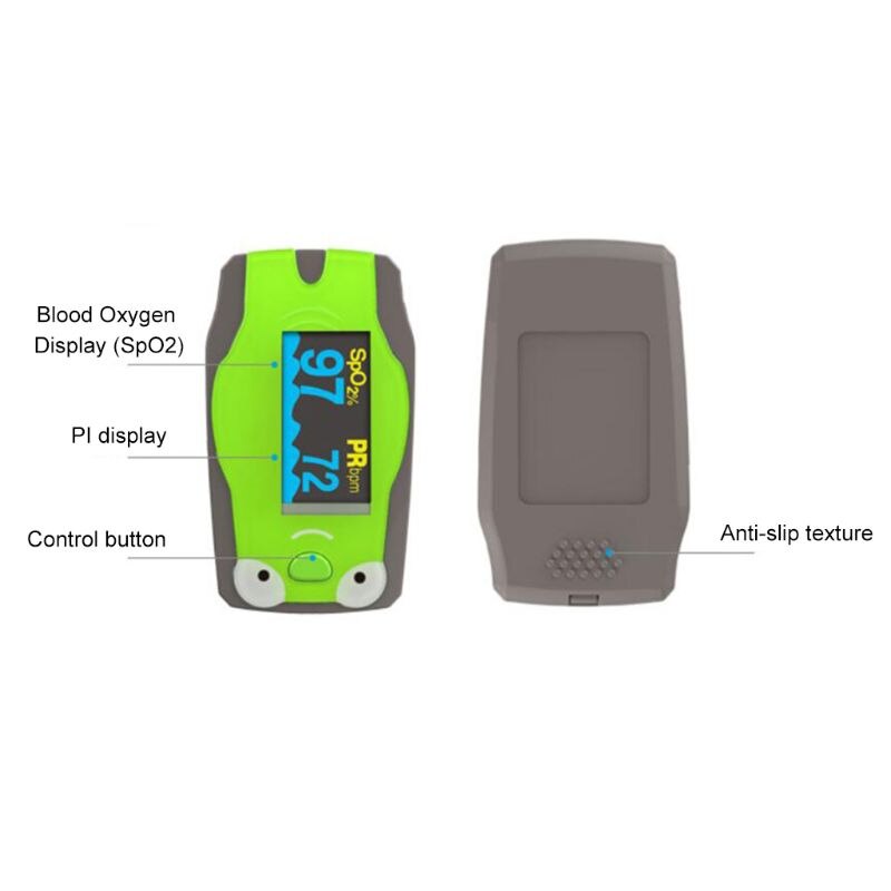 Kleinkind & freundlicher Oximeter Fingerspitze Pulsoximeter für Baby & freundlicher Blut Sauerstoff Sättigung und Herz Bewertung Überwachung