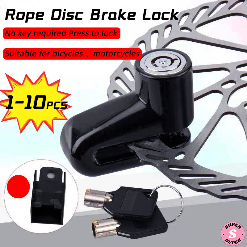 Beveiliging Antidiefstalslot Fietsschijfremslot Fiets Motor Mini Antidiefstal Draagbaar hangend remslot van aluminiumlegering