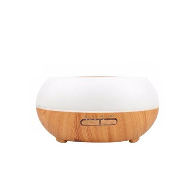KBAYBO 400ML Smart Wifi Wireless Air Humidifier Aroma Essential Oil Diffuser with APP Remote and Voice Control for Home Yoga: light wood grain / US
