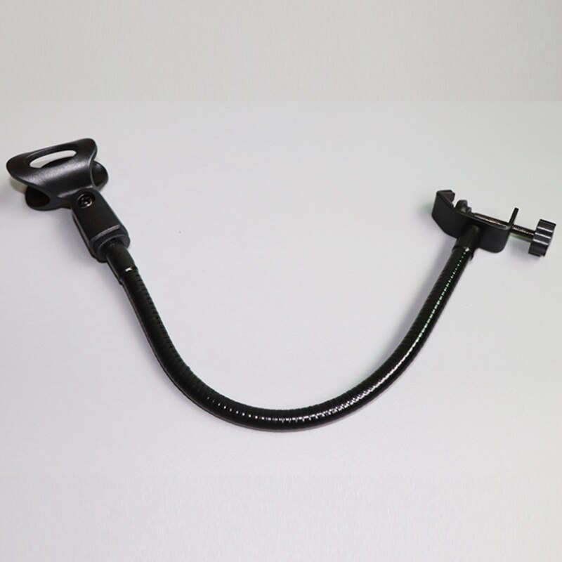 Flexible Gooseneck Microphone Stand with Desk Clamp for Radio Broadcasting Studio, Live Broadcast Equipment, Stations