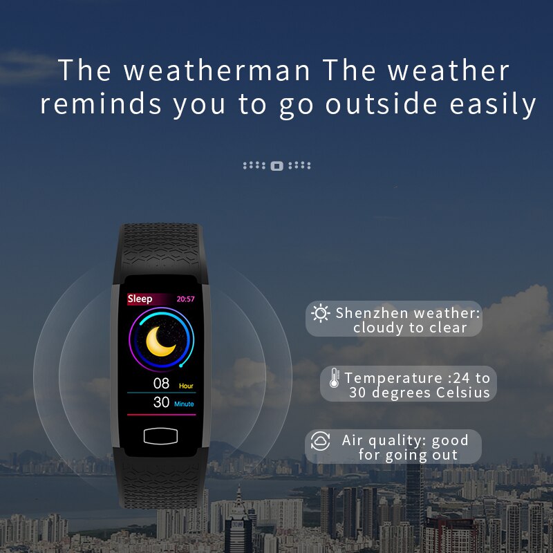 Onemix smart watch herre pulsmåler blodtryk fitness armbånd smart kvinde sportsur ios android counter