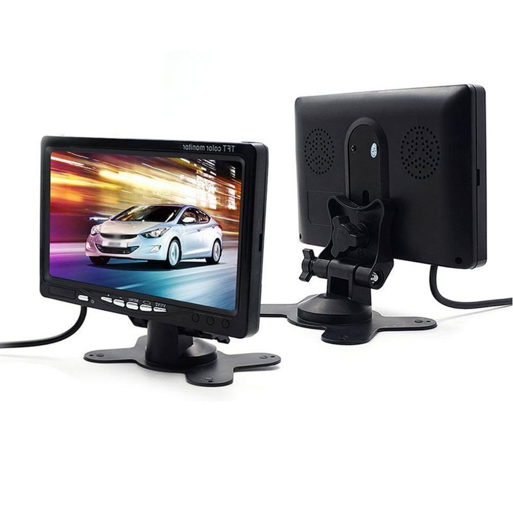 7 Inch TS7018 Desktop Monitor Digital Screen Desktop Car Monitor with Headrest Mounting Frame Screen for 12-40v