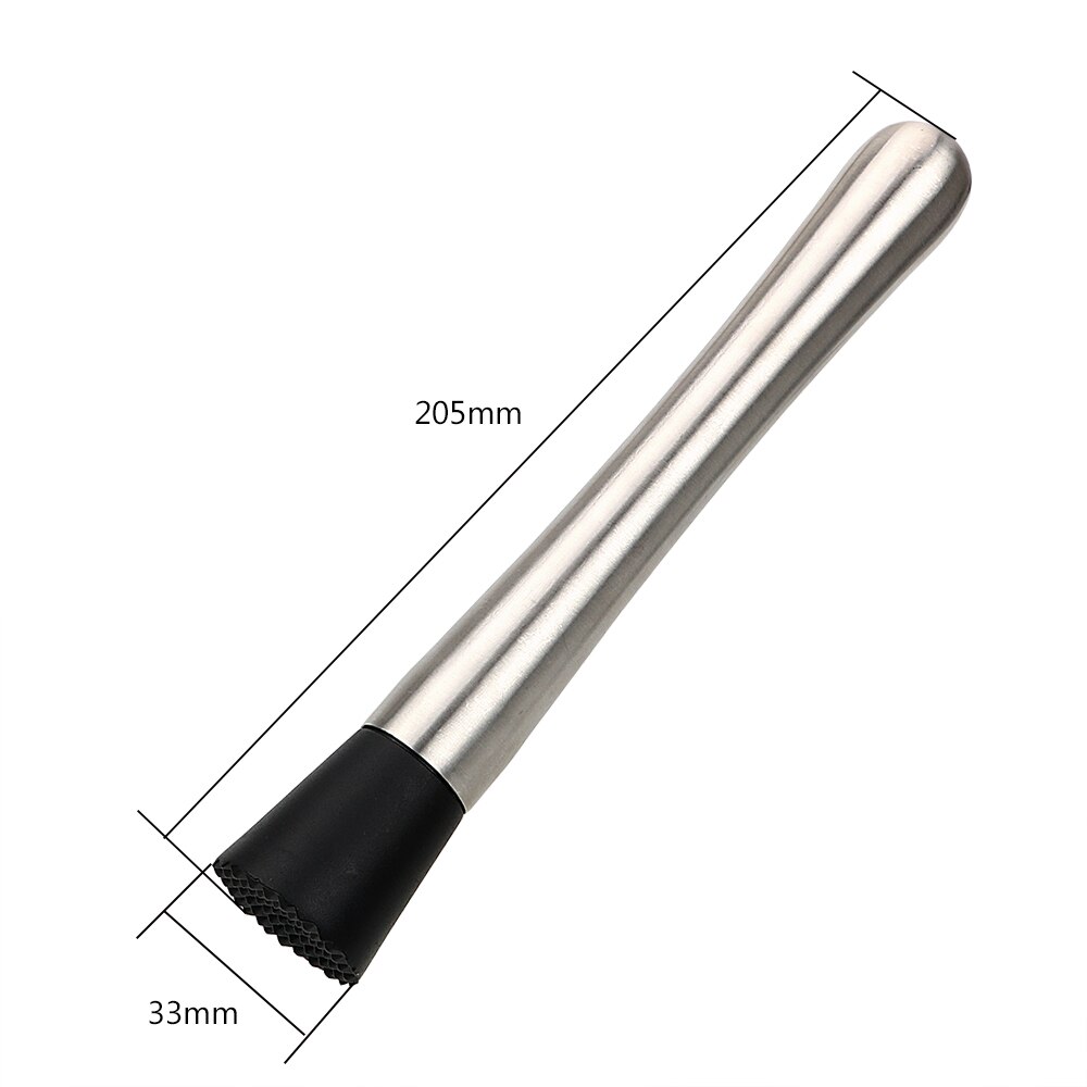 Metall Stampfer Barmann Werkzeuge Cocktail Shaker Spielereien Wein Werkzeuge Swizzle Stock Barware Edelstahl