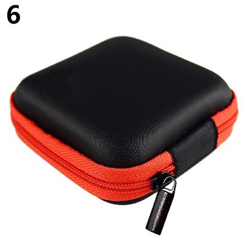 Platz Tragbare fallen für Kopfhörer fallen Mini Reißverschluss Runden Lagerung Schwerer Tasche Headset Kasten für Kopfhörer fallen SD TF Karten
