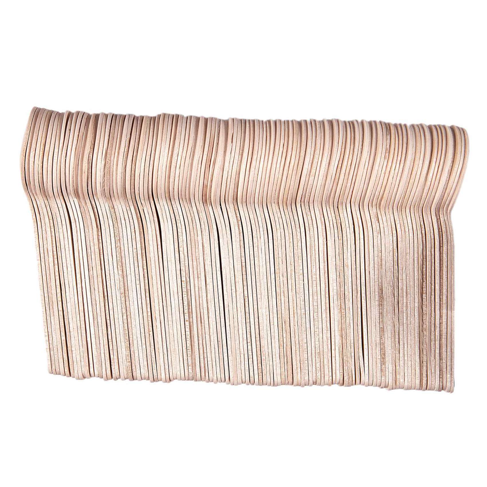 VELIF-200Pcs Disposable Wooden Spoon Mini Ice Cream Spoon Wood Western Dessert Scoop Wedding Party Tableware