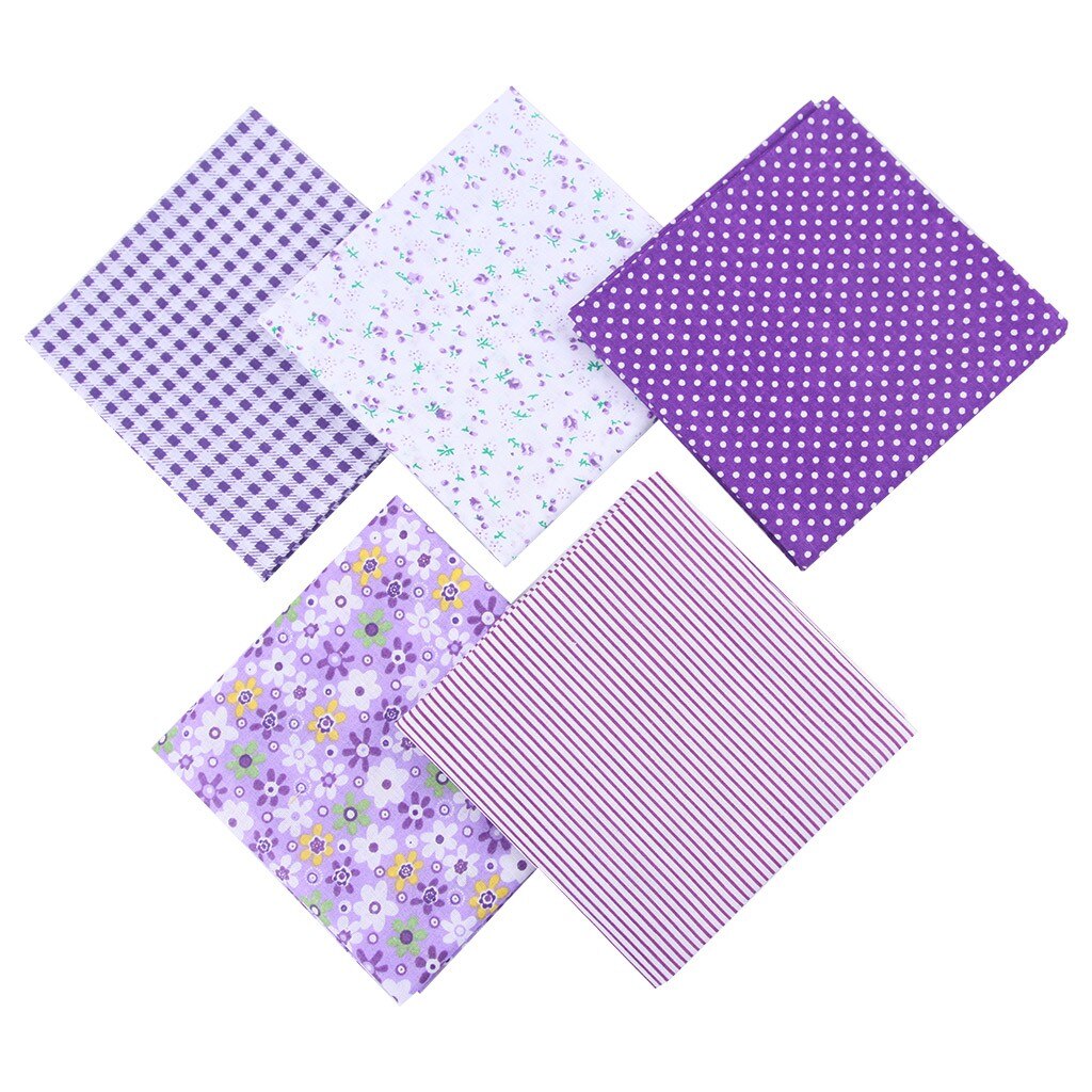 DIY Hand Stitched Children's Cotton Floral Printed Handkerchief Kids Boys Girls Small Floral Casual Handkerchief 5pcs