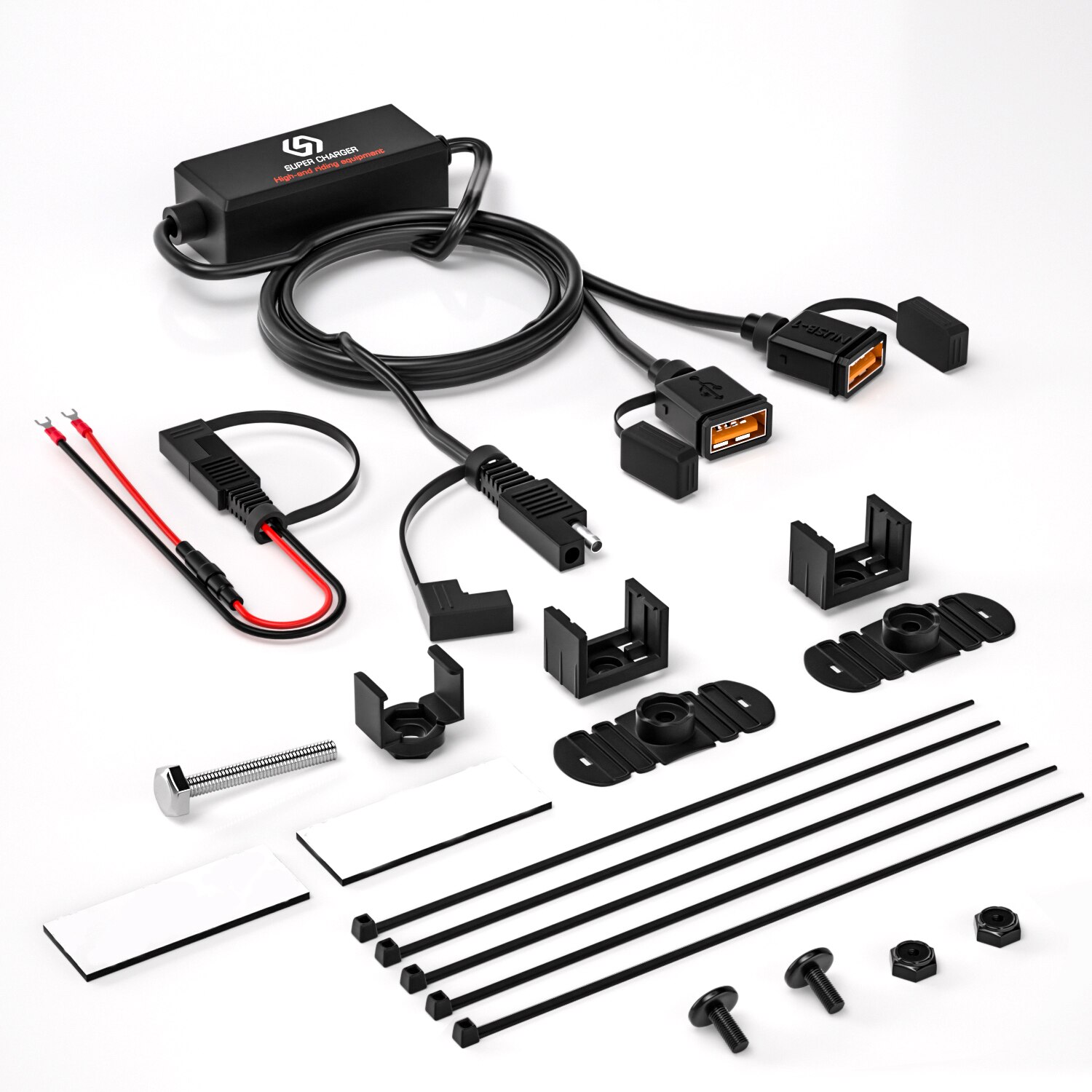 Cargador rápido SAE a USB para motocicleta, adaptador de desconexión de enchufe, resistente al agua, 36W, QC3.0, carga rápida 3,0, Chip inteligente incorporado