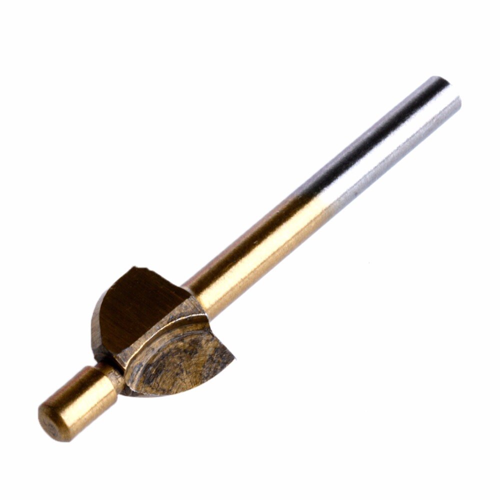 10 st titanium mini hss router bits trimmer 1/8 " 3mm skaft dremel för roterande verktyg