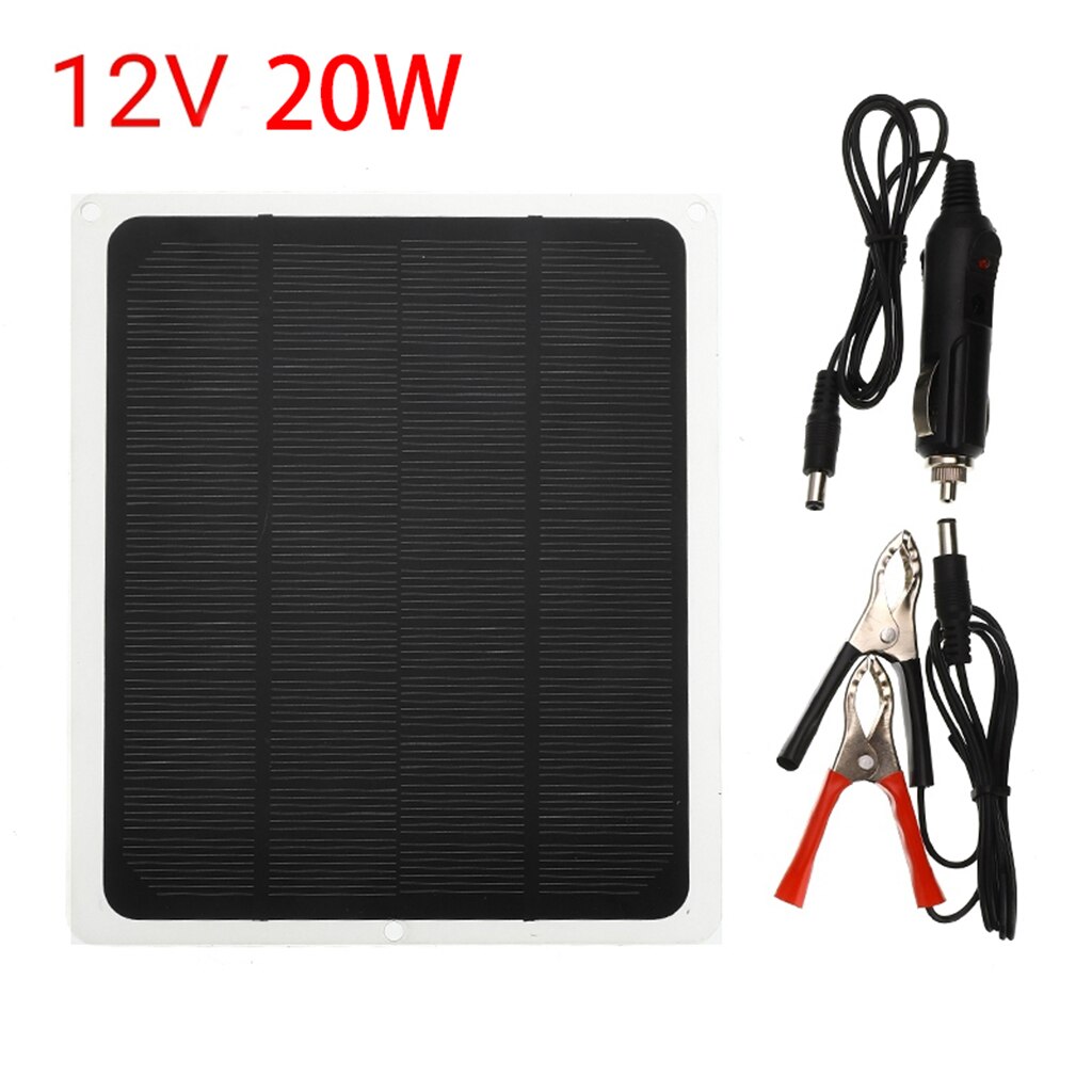 30W 12V USB Solar Panel Battery Charger Kit Boat Car Motorcycle Battery Charger