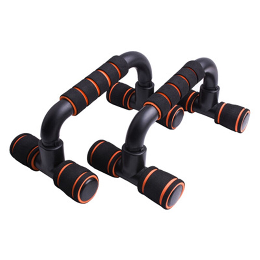 1 Paar I-Vormige Push-Up Rack Fitness Apparatuur Hand Spons Grip Bars Spier Training Push Up Bar borst Home Gym Body Building: orange