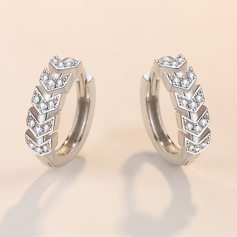 Karopel Mode 925 Sterling Zilveren Oorbel Kristallen Voor Vrouwen Korea Zilveren Sieraden Vrouwelijke