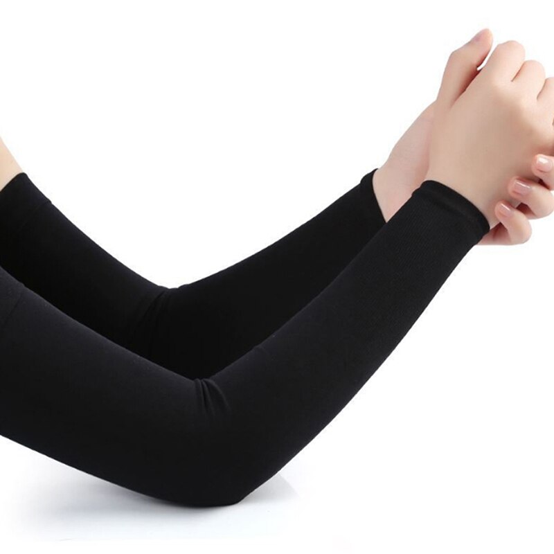 Femmes gants UV soleil protéger anti-dérapant glace soie manches bras manches en plein air crème solaire manchette été hommes en plein air équitation mitaine: style4