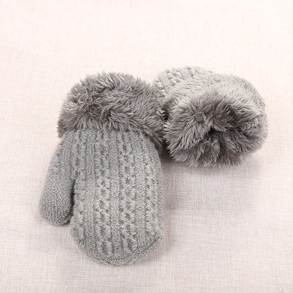 Winter Handschoenen Kids Peuter Baby Meisjes Jongens Outdoor Winter Patchwork Warm Houden Wanten Handschoenen Handschoenen Soort Перчатки Зимние