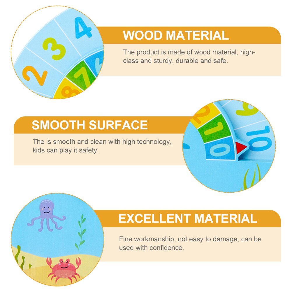 Kids Decomposition Ruler Wooden Addition Ruler Portable Subtraction Ruler