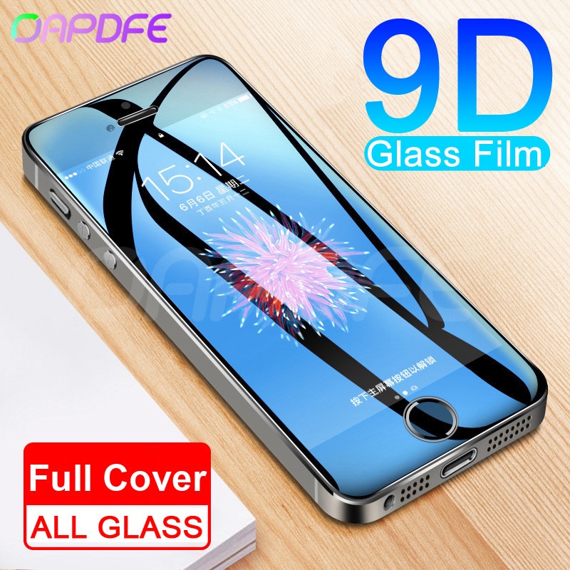 9D Beschermende Glas Op De Voor Iphone 5S 5 5C Se Gehard Screen Protector Veiligheid Glas Voor Iphone 5S Se 4S Bescherming Film Case