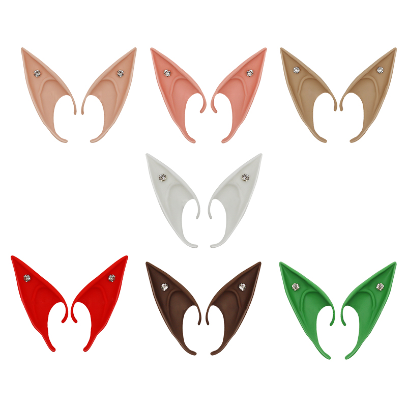 Mysterieuze Elf Oren Strass Decoratie Engel Feeën Cosplay Party Kostuum Accessoires DIY Zacht en Onschadelijk Volwassen Kinderen Speelgoed