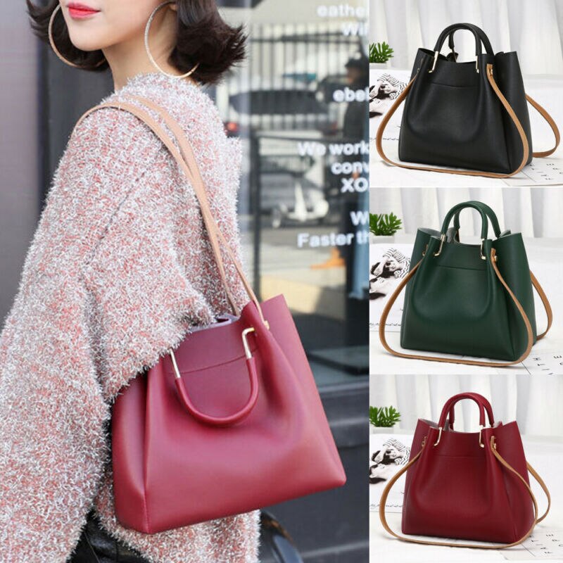 Frauen Dame Handtasche Schulter Taschen Tote Handtasche Leder Messenger Hobo Bag Satchel