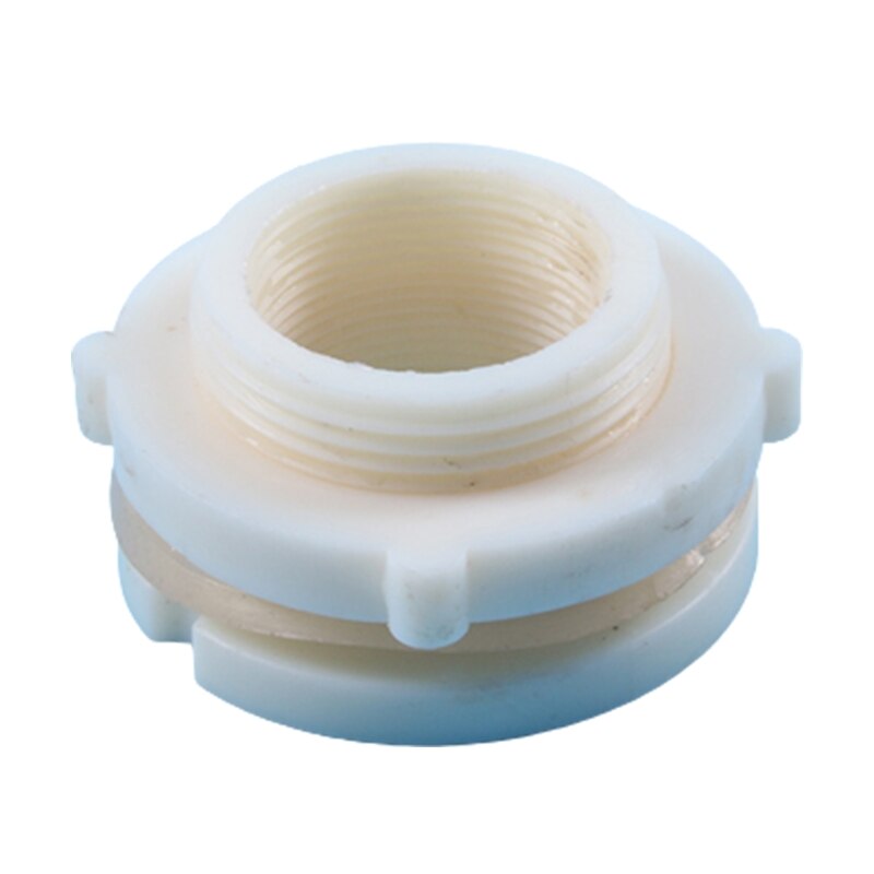 Plastic Bulkhead Fitting Water Tank Connector Adapter for Rain Barrels Water Tanks Pools Poultry Waterer Equipment