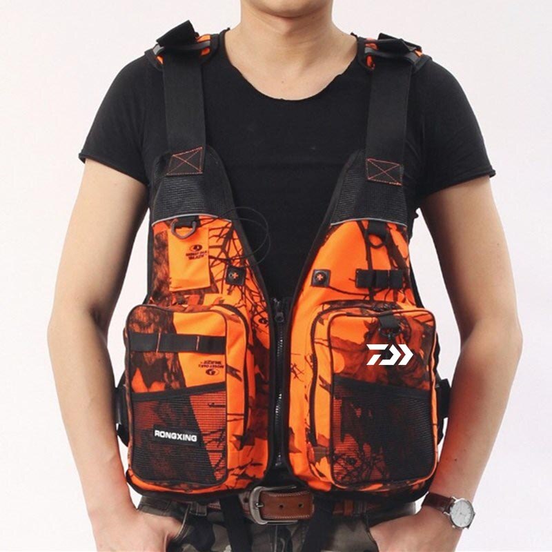 Men Life Fishing Vest Outdoor Multifunctional Photographer Portable Floatation Multiple Pockets Foldable Jackets Vests: 39