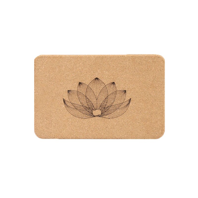 Yogablok van kurk met hoge dichtheid, schuimblokken voor yoga, pilatesapparatuur, yogakubussen, fitnessapparatuur, fitnessapparatuur, sportuitrusting: Default Title