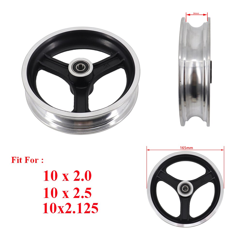 Hoverboard de equilibrio eléctrico, neumático de equilibrio inteligente con tubo interior, 10x2,50 pulgadas: D