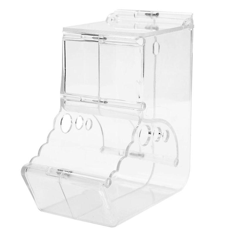Pl Hamster Konijn Eten Dispenser Feeder Plastic Clear Automatische Pet Feeder Voor Hamster Cavia Voedsel Kom Container: B