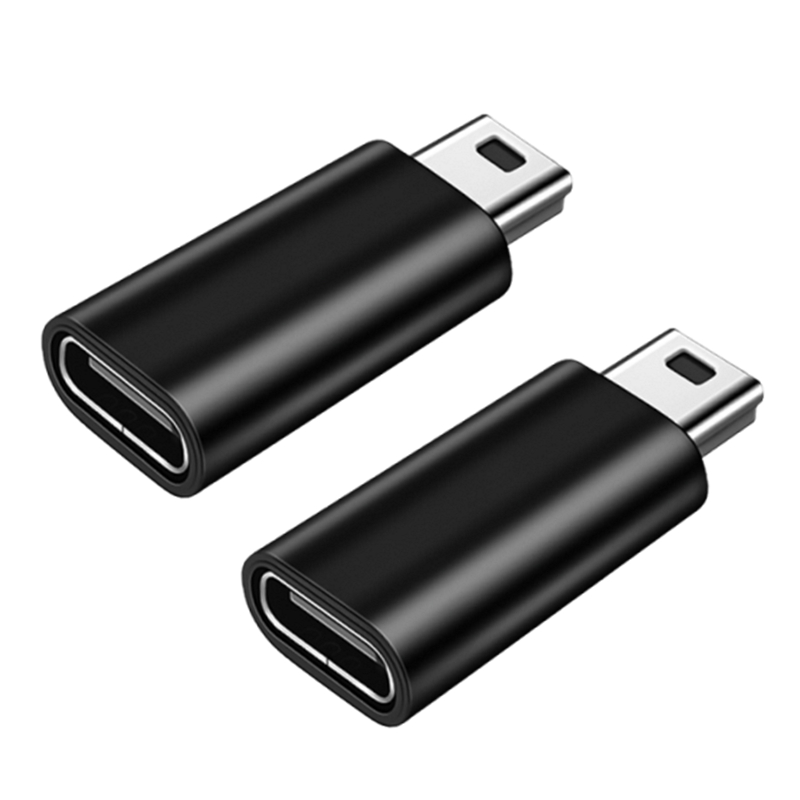 1/2Pcs Metal USB Type C to Micro USB Adapter Female Type-C to Male Mini Data Transfer Connector for Camera Phone OTG Conventer: Yellow