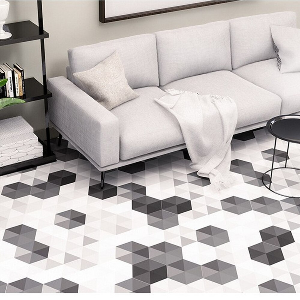 10pcs PVC bathroom anti-slip floor tiles tile floor waterproof stickers wall stickers wall decoration kitchen oil proof wallpape