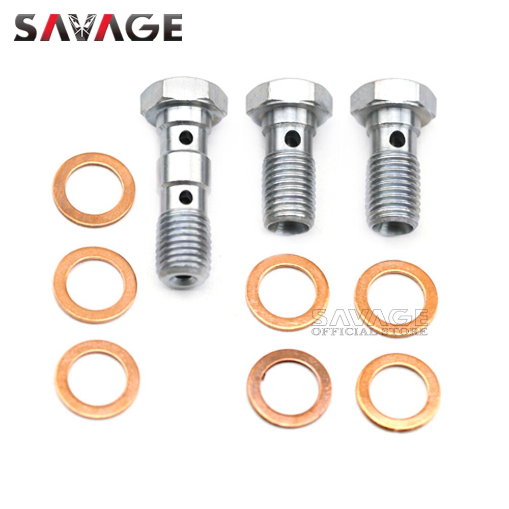 Boulons de Banjo M10 x 1.0, vis de maître cylindre de frein avant/arrière, boulon d&#39;étrier de tuyau, accessoires d&#39;embrayage hydraulique de moto 10mm