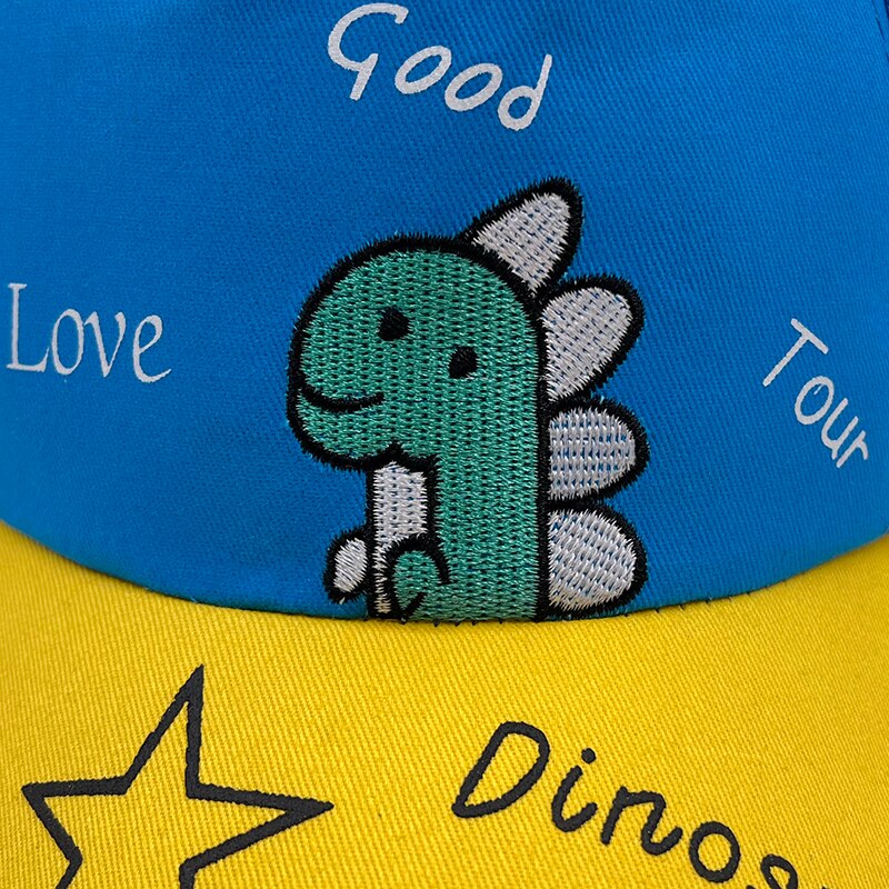 Baseballkappe für freundlicher, babys, jungen und mädchen, mit dinosaurier-stickerei, schirmmütze, unterstützung und