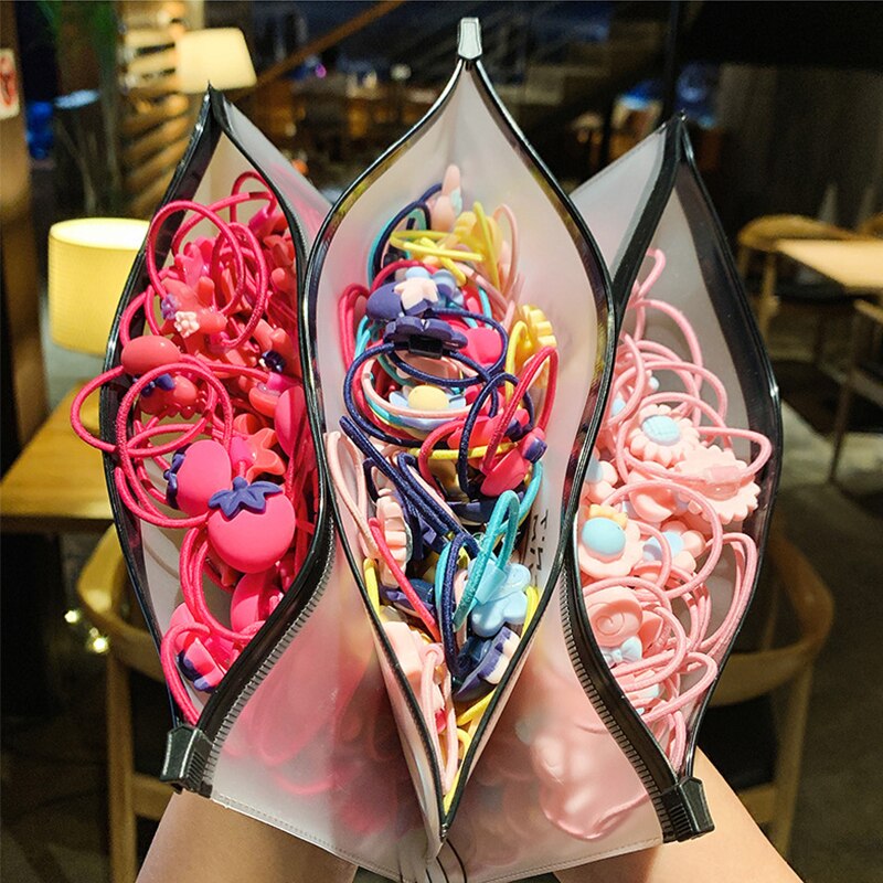 Bandas elásticas para el Cabello para Niñas, Coletas Pequeñas y Coloridas, no Daña EL Cabello, Accesorios para el Pelo, 20 Piezas