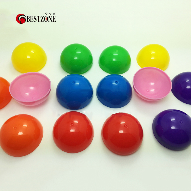 20Pcs/Lot Diameter 40MM Plastic Toy Capsules Colorful Mixed Empty Balls Container Eggshell Very For Kids From Factory
