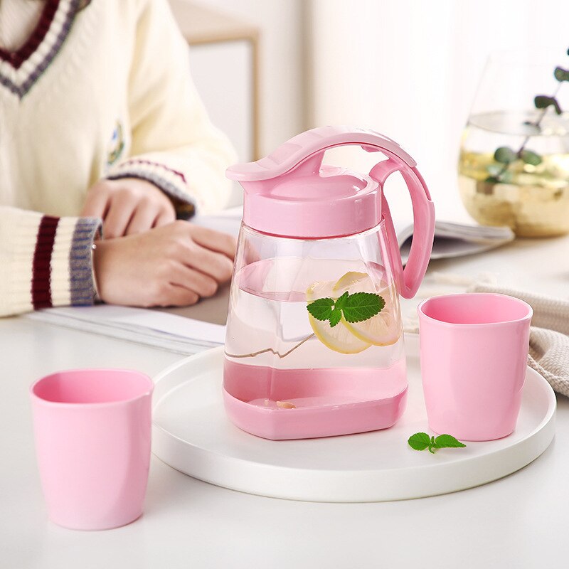 Jarra de agua de PP de gran capacidad, sin BPA, en lugar de agua, hervidor de agua, jarra de bebidas, contenedor de plástico para cocina, suministros de 1.5L