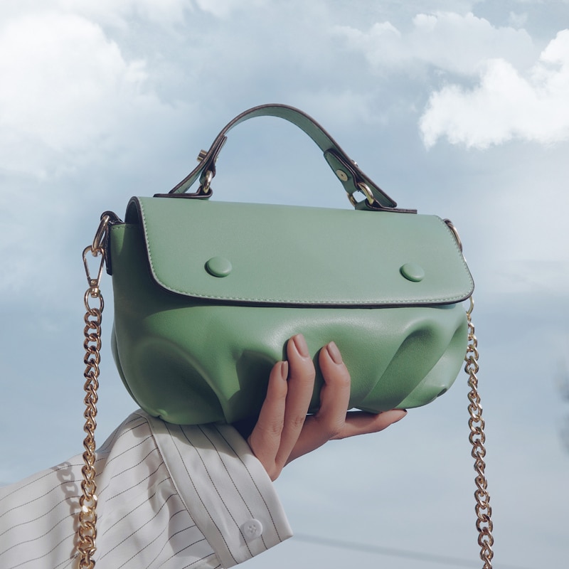 Original macaron skuldertaske & håndtaske sky smiley crossbody taske bredde 22cm højde 14cm tykkelse 12cm