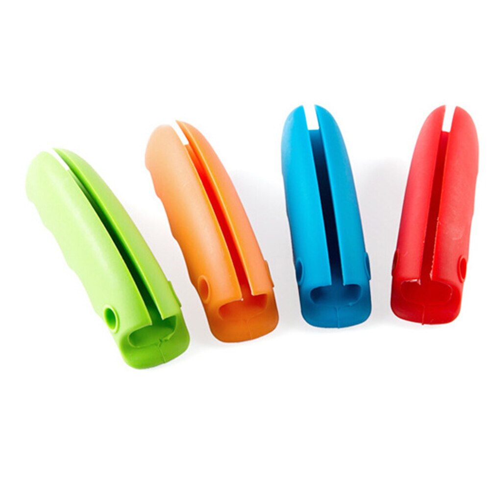 2 pcs Huishoudelijke Draagbare Draagtas Siliconen Handgrepen Hand Bescherming Apparaat Thuis Keuken Gereedschap Willekeurige Kleur Plukken Handvat
