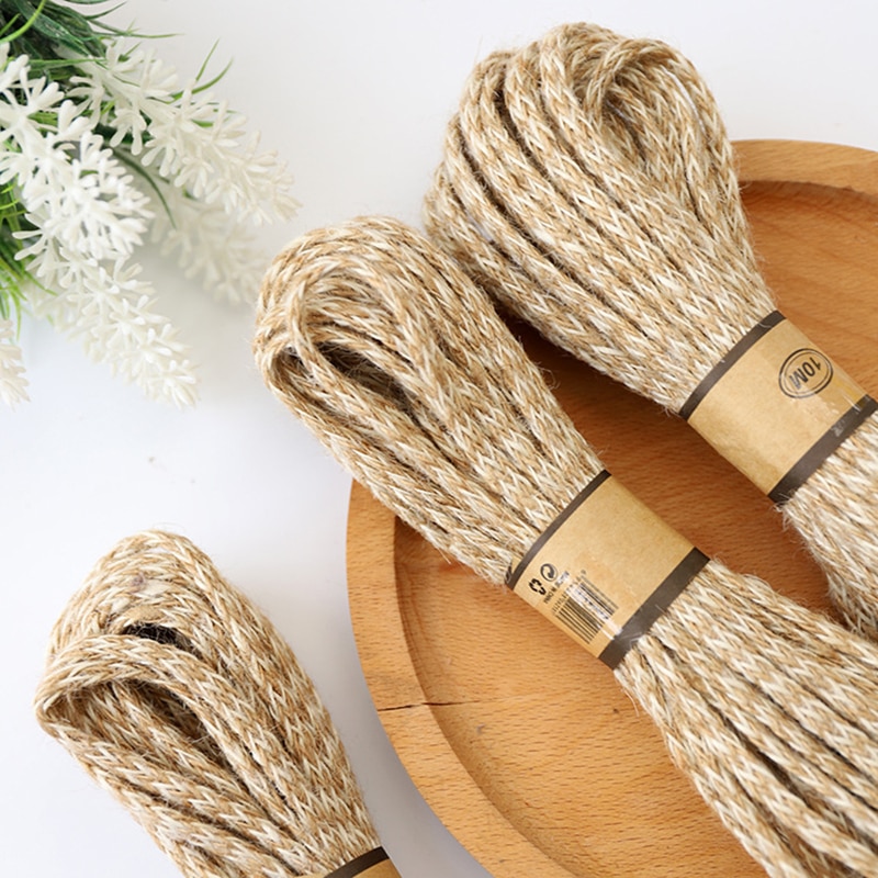 Braid Hemp Lace DIY Jute Rope Natural Linen Ribbon... – Grandado
