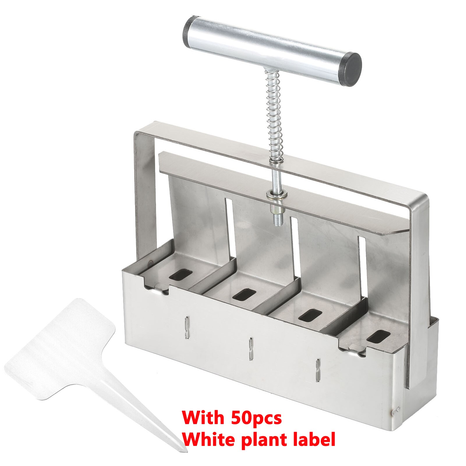2-Inch Bodem Blok Maker Bodem Blokkeren Tool Handheld Bodem Blocker Met Dibbles Dibbers Voor Tuin Prep Zaailing Bodem blok Maker: with White Label